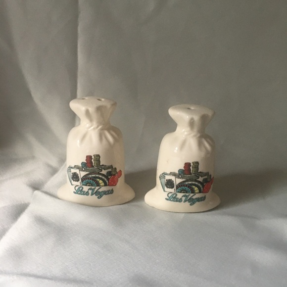 Las Vegas Vintage Clay Handcrafted S+P Shakers - Picture 2 of 2